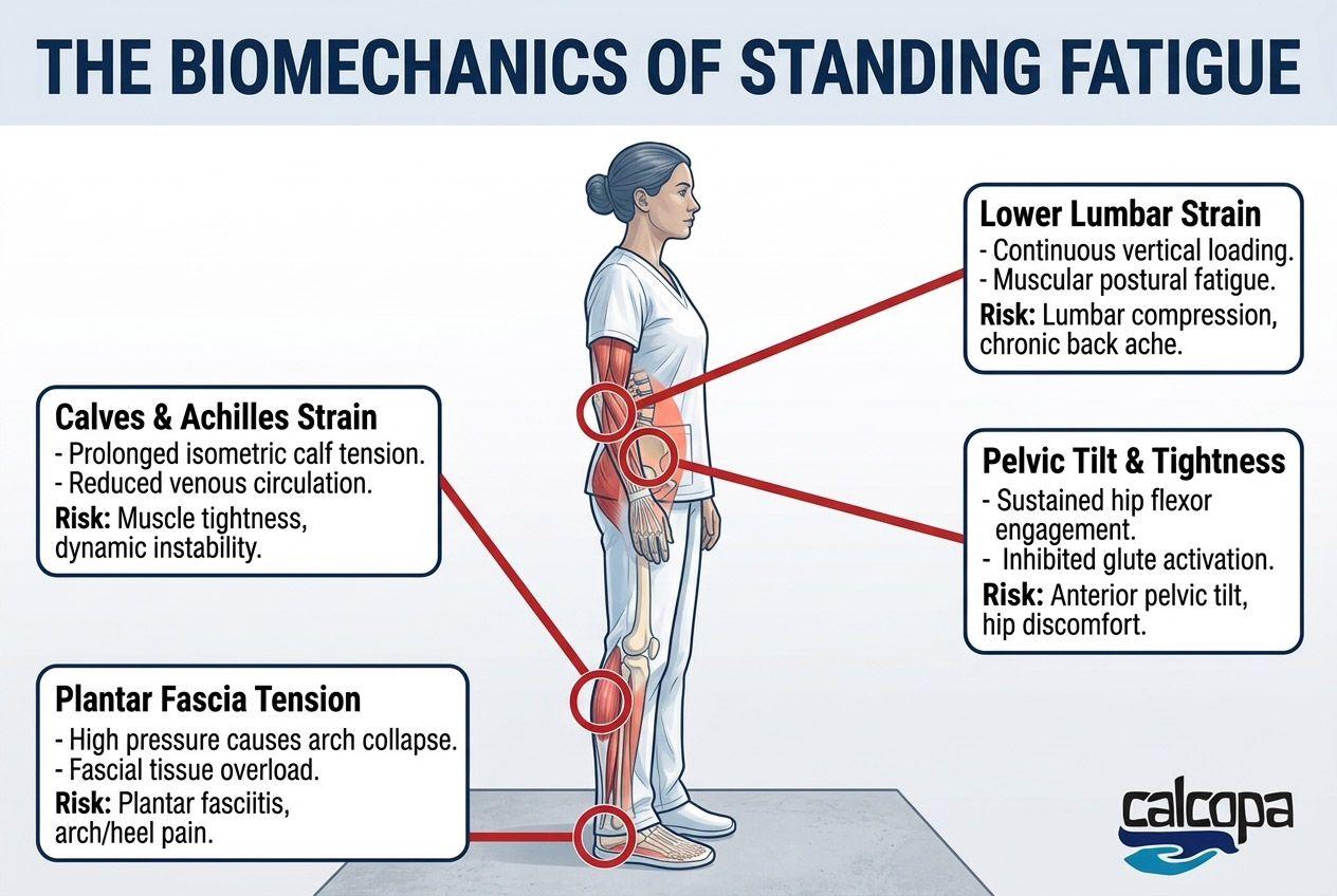 Mechanics of Standing Fatigue in Retail Calcopa Massage School